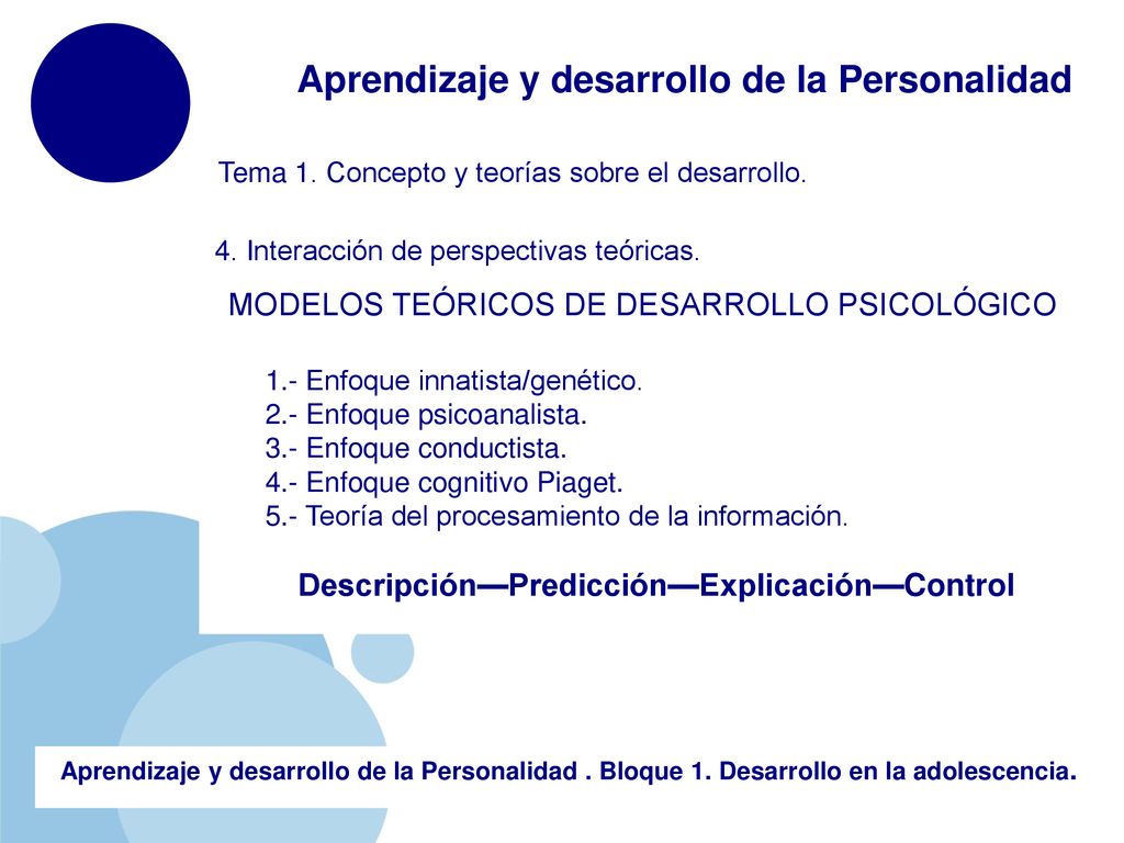 Aprendizaje y desarrollo de la Personalidad ppt descargar